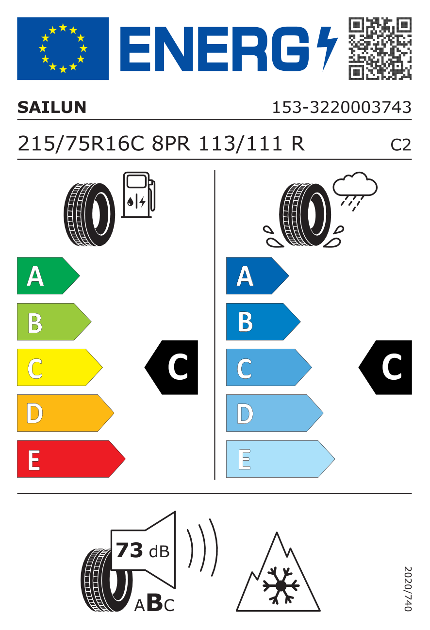 215/75R16 Sailun IceBlazer WST1 neg113/111R* - Image 2