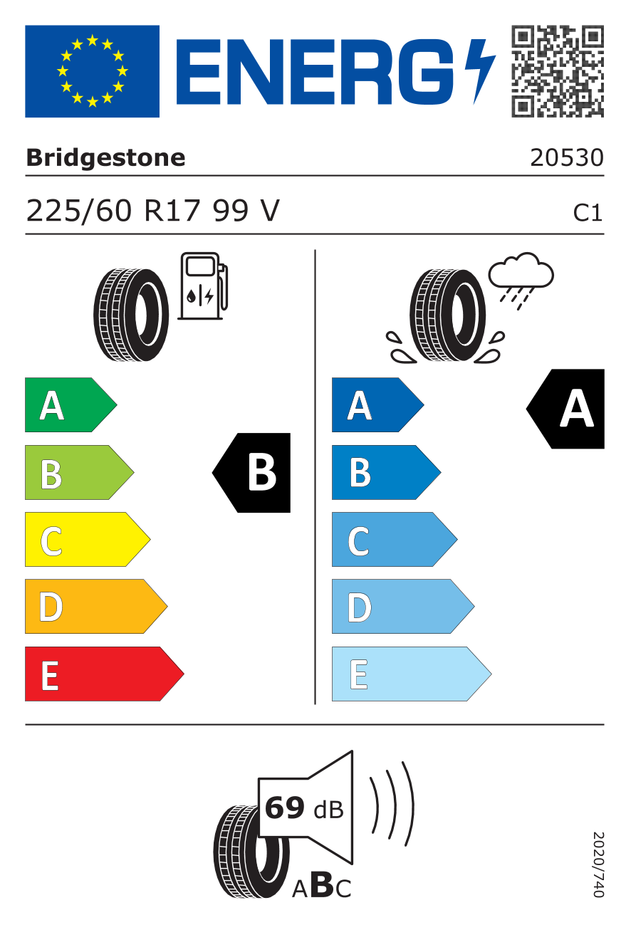 225/60R17 - Bridgestone Turanza 6 - Sumardekk - Image 2