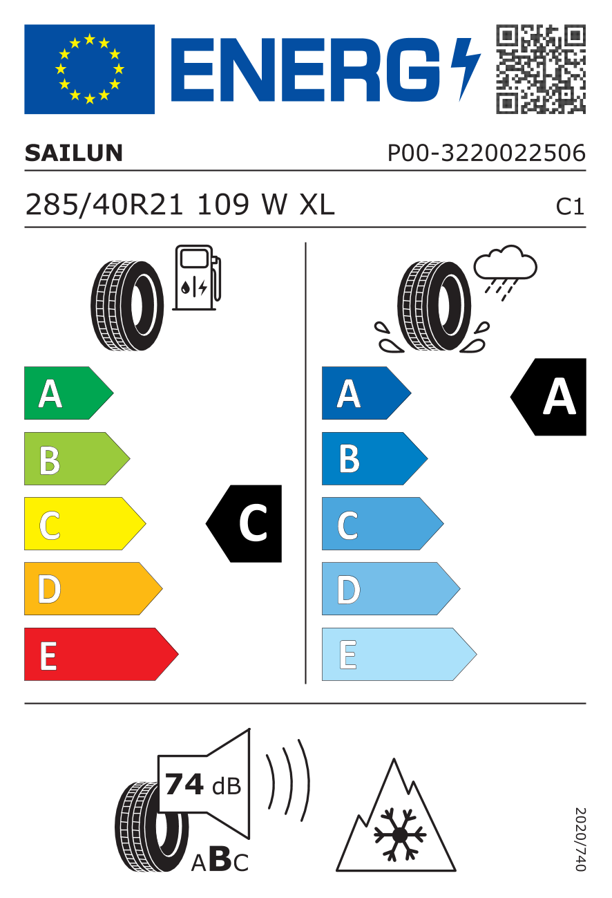 285/40R21 - Sailun Ice Blazer Alpine EVO2 - Vetrardekk - Image 2